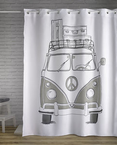 Bus Shower Curtain